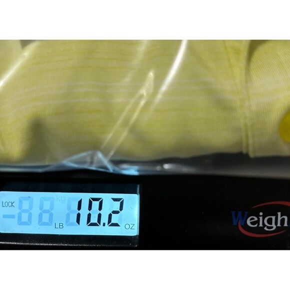 Black Clover Mens Polo Shirt XXL Golf Tech Performance Yellow Stripe Live Lucky - Picture 10 of 10